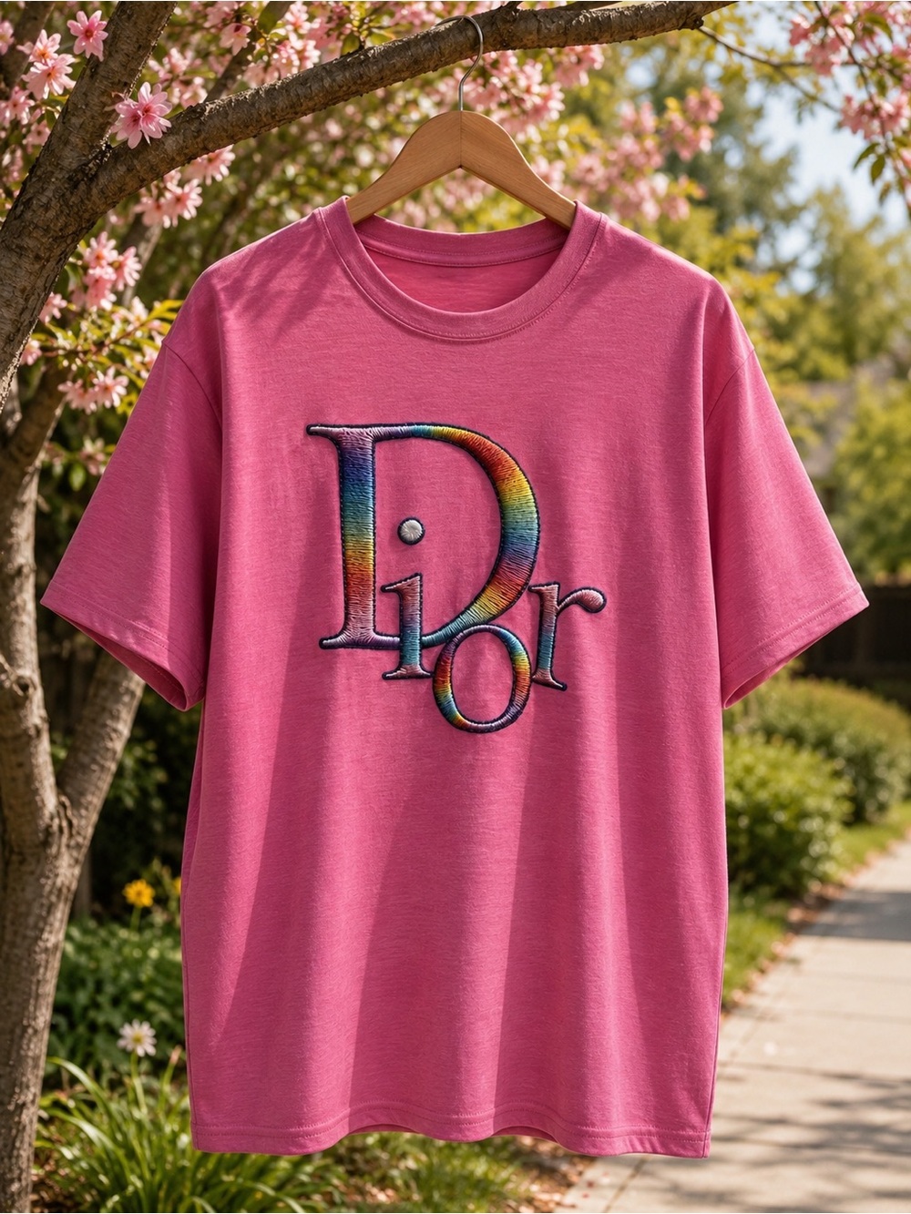 Rainbow Logo Pink Tee